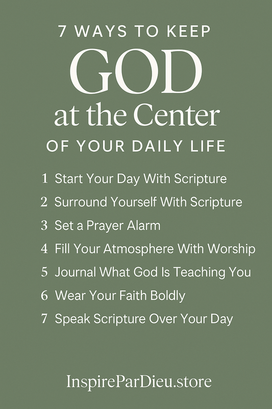 🌿 7 Ways to Keep God at the Center of Your Daily Life