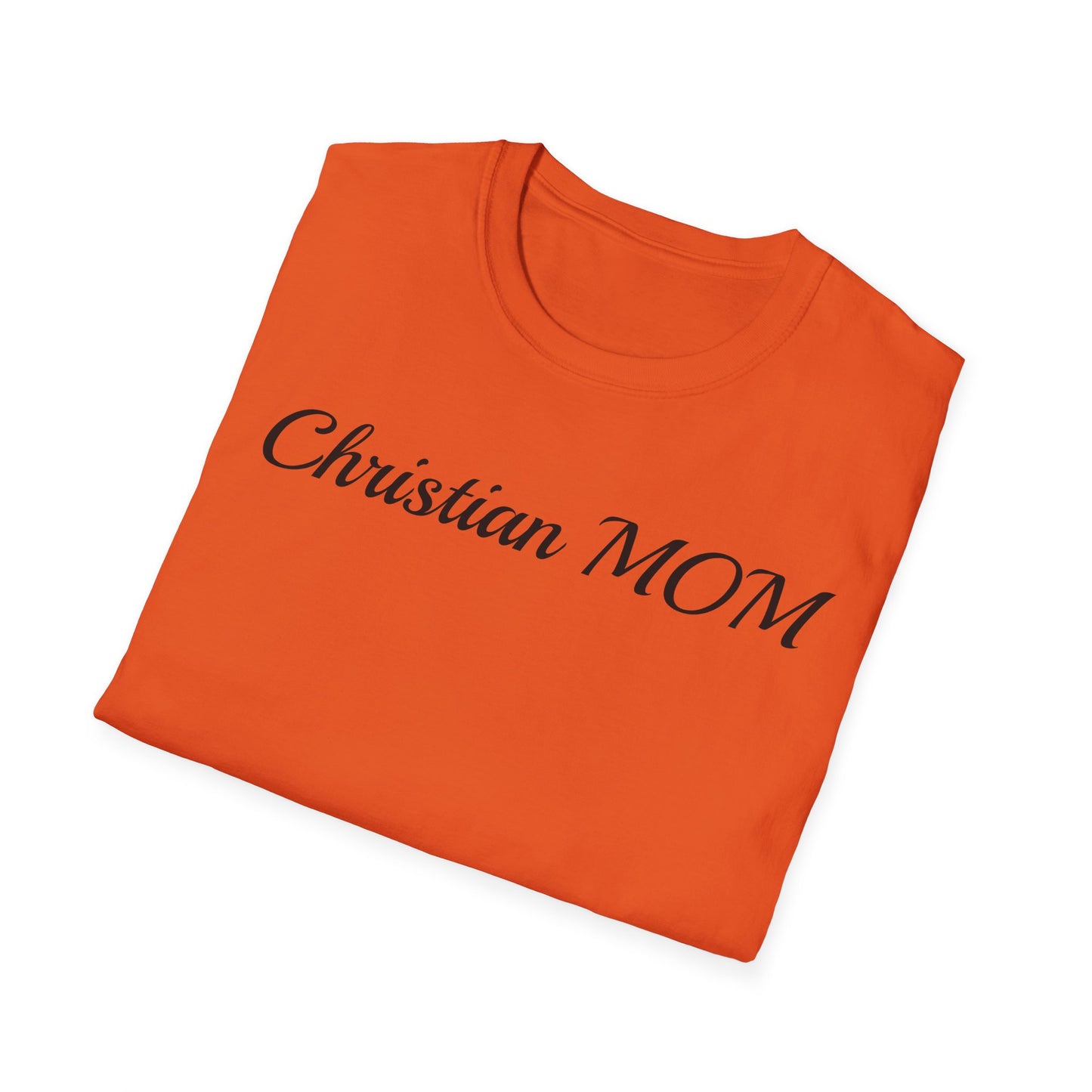 Christian MOM Unisex Softstyle T-Shirt - Faith-Based Gift for Mother's Day