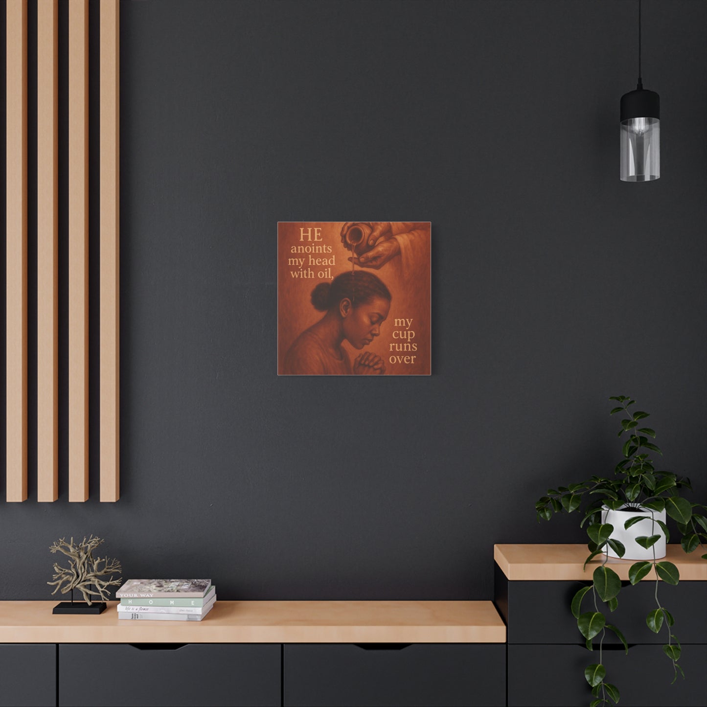 Christian African American Wall Art, Bible Verse Inspired