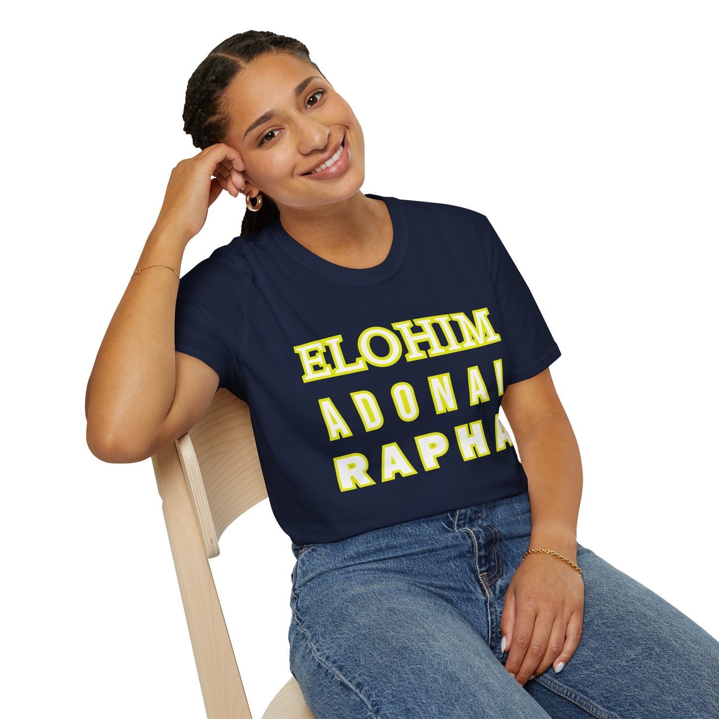 Inspirational Faith T-Shirt - Elohim Adonai Rapha Design