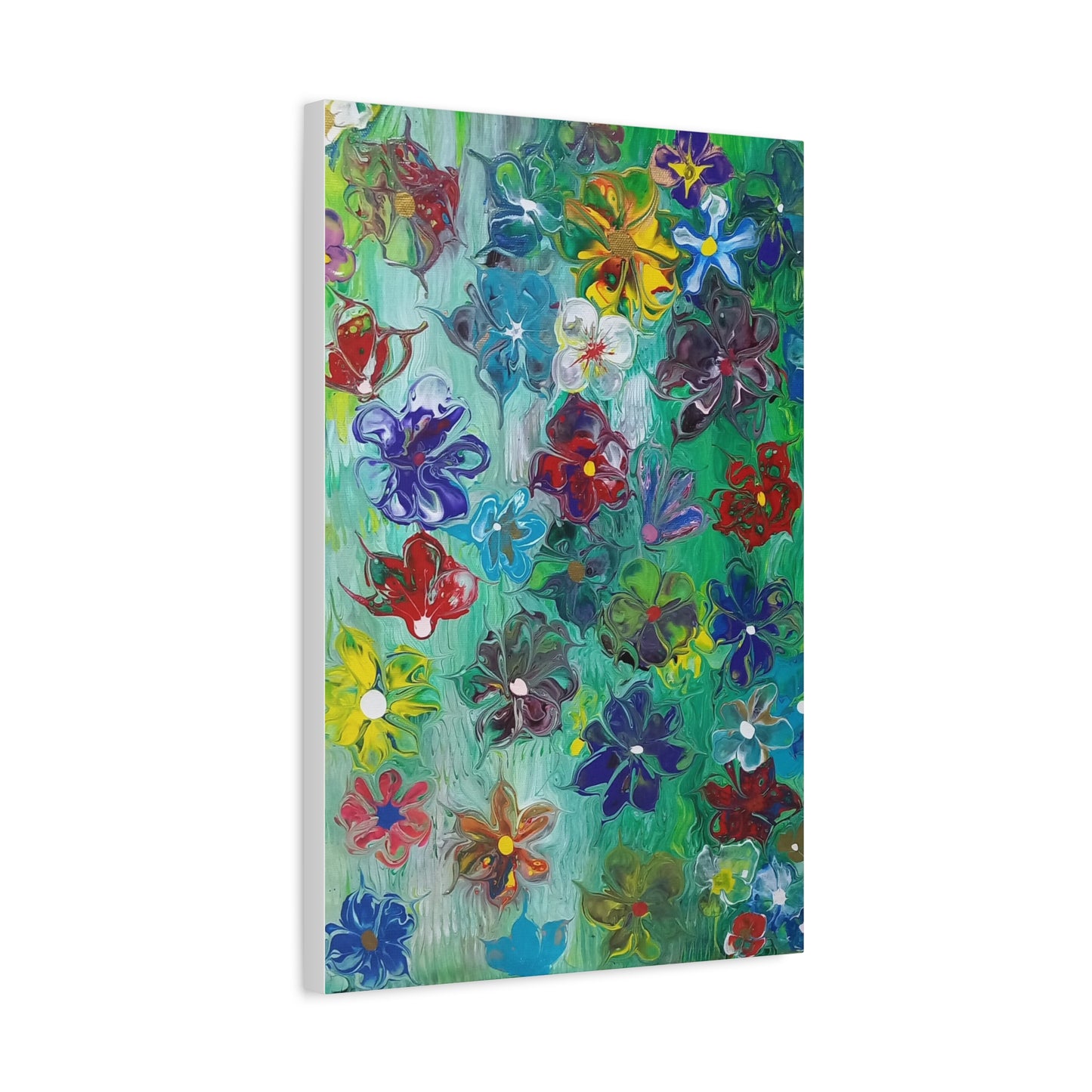 Vibrant Floral Canvas Art - Stretched Matte 1.25"