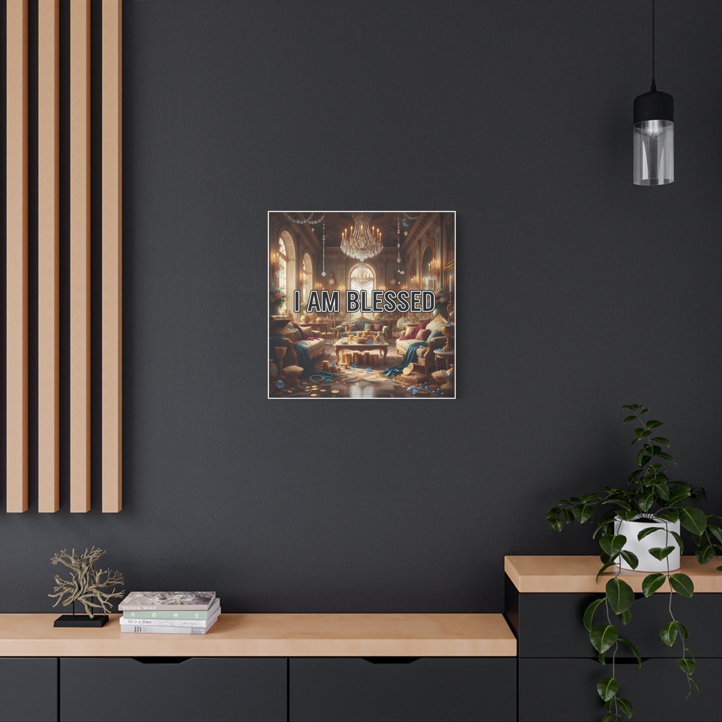 Blessed Canvas Wall Art, Inspirational Home Decor, Motivational Wall Art, Spiritual Decoration, Unique Artwork for Living Room, Office Wall