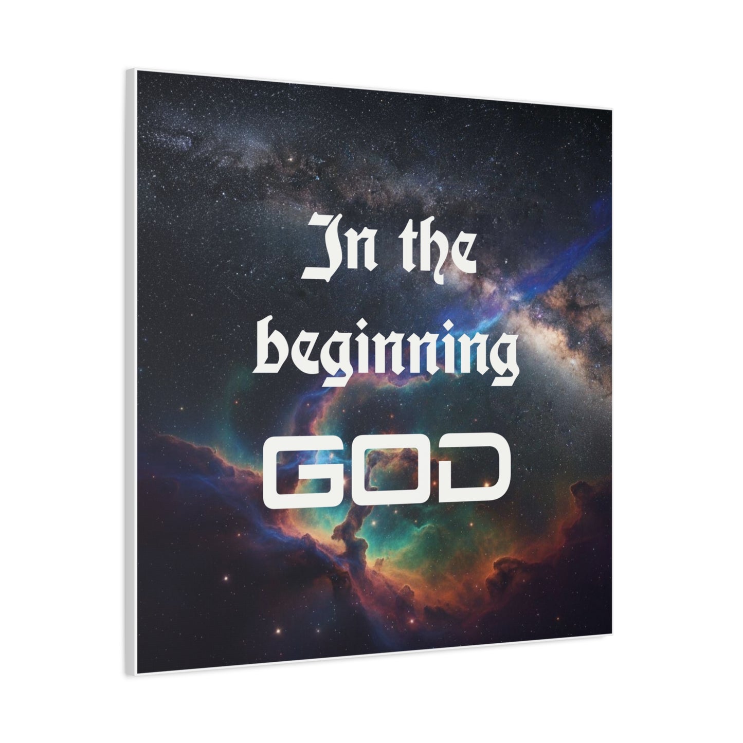 Cosmic Wall Art Canvas, Spiritual Home Decor, Inspirational Gift, Galaxy Artwork, Modern Christian Decor, Motivational Wall Art