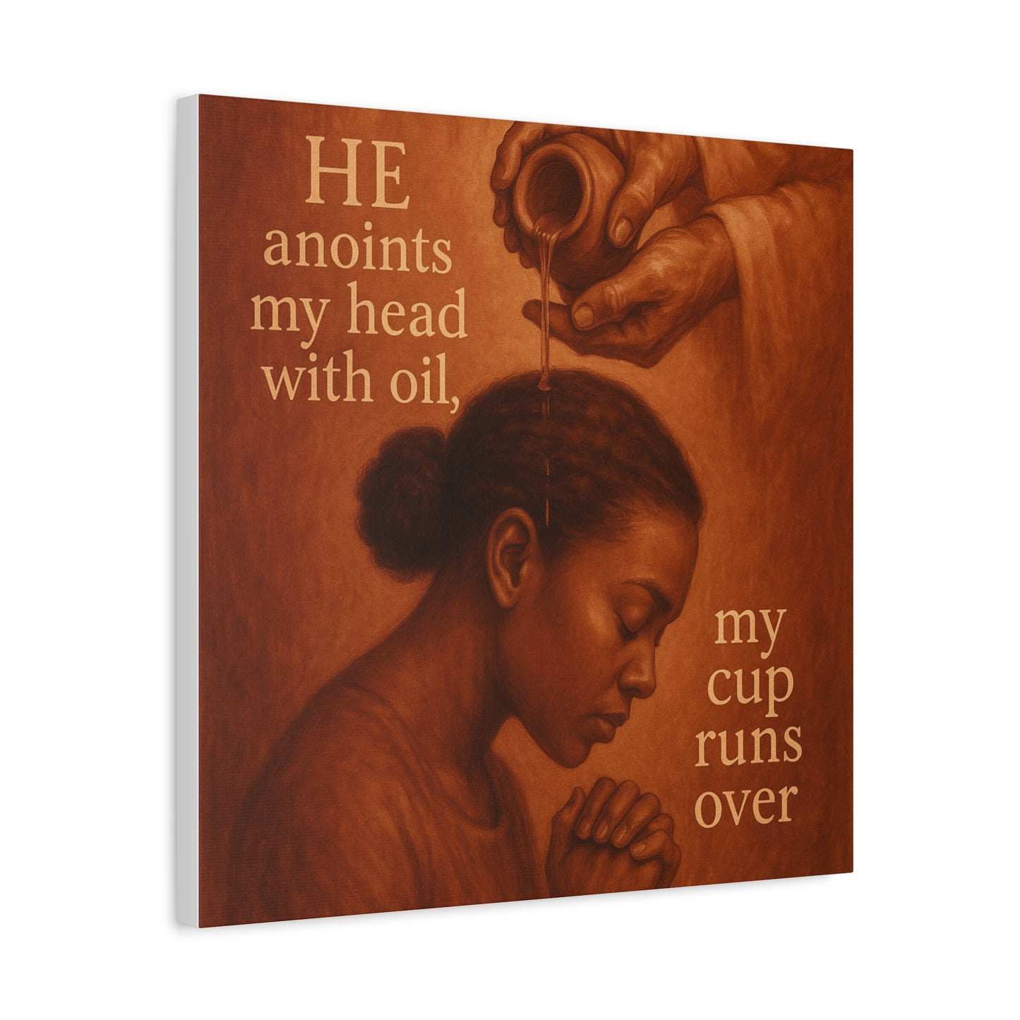 Christian African American Wall Art, Bible Verse Inspired
