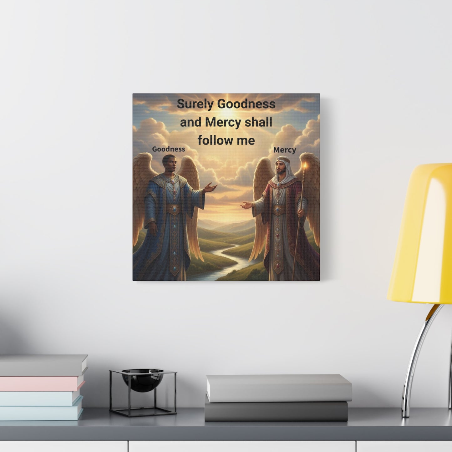 Motivational Wall Art - Inspirational Decor, Home Blessing, Godly Angels Print, Spiritual Gifts, Religious Wall Art