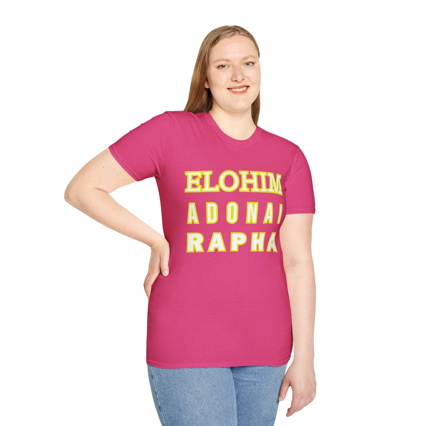 Inspirational Faith T-Shirt - Elohim Adonai Rapha Design