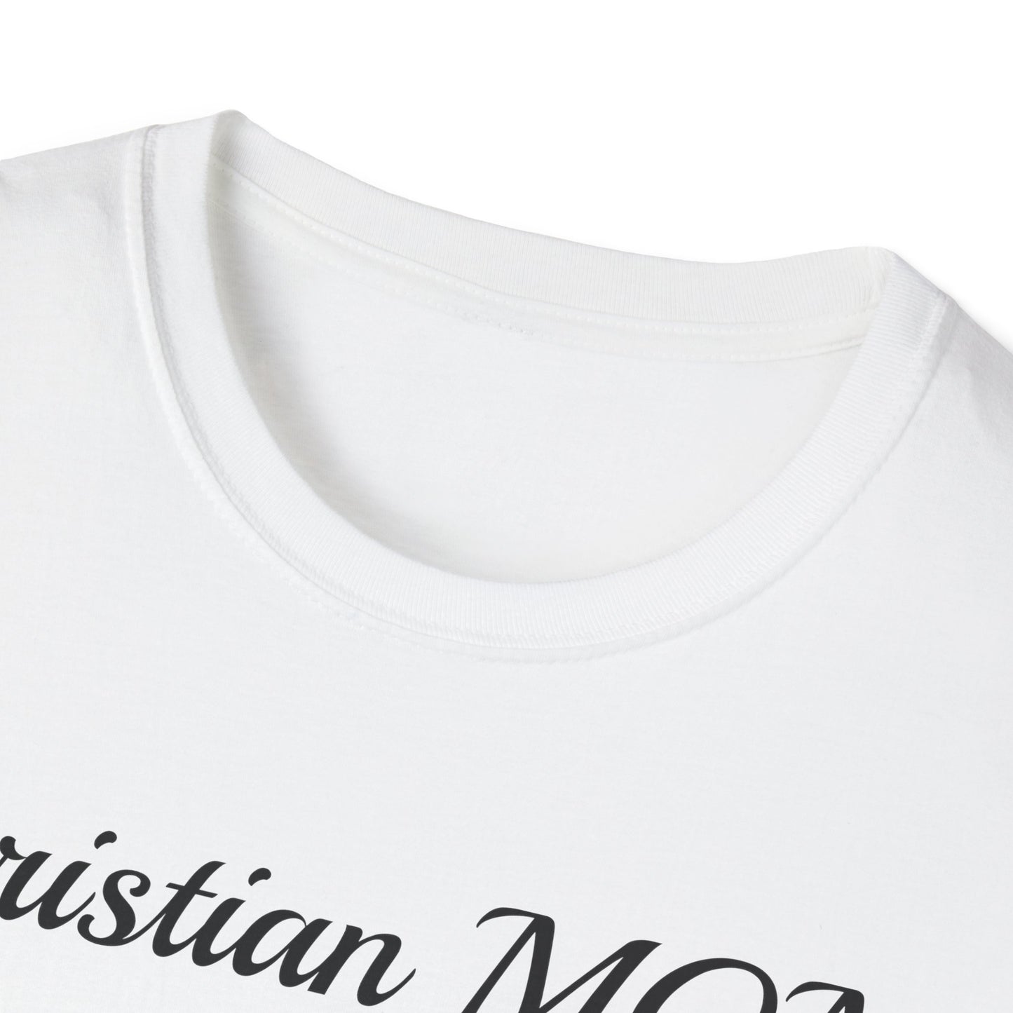 Christian MOM Unisex Softstyle T-Shirt - Faith-Based Gift for Mother's Day