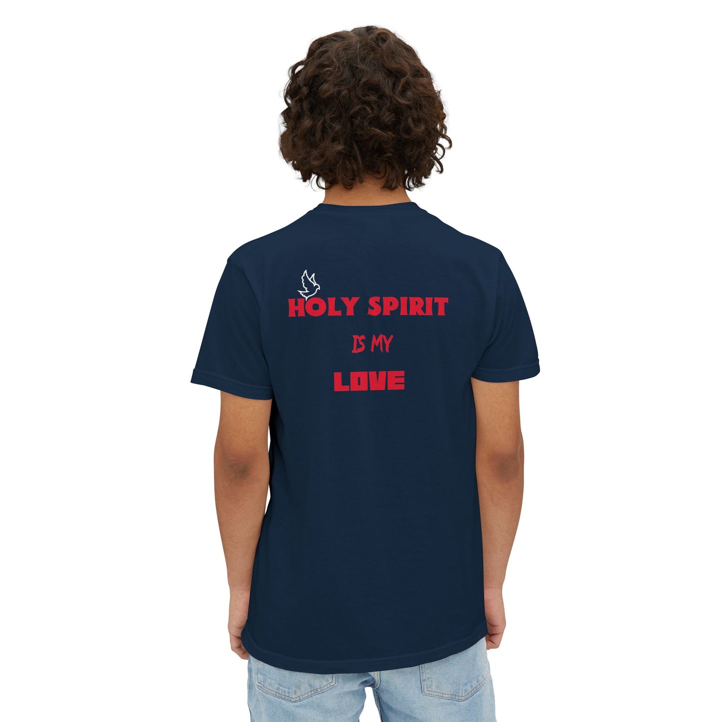 Unisex Garment-Dyed Pocket T-Shirt - 'Holy Spirit Is My Love'