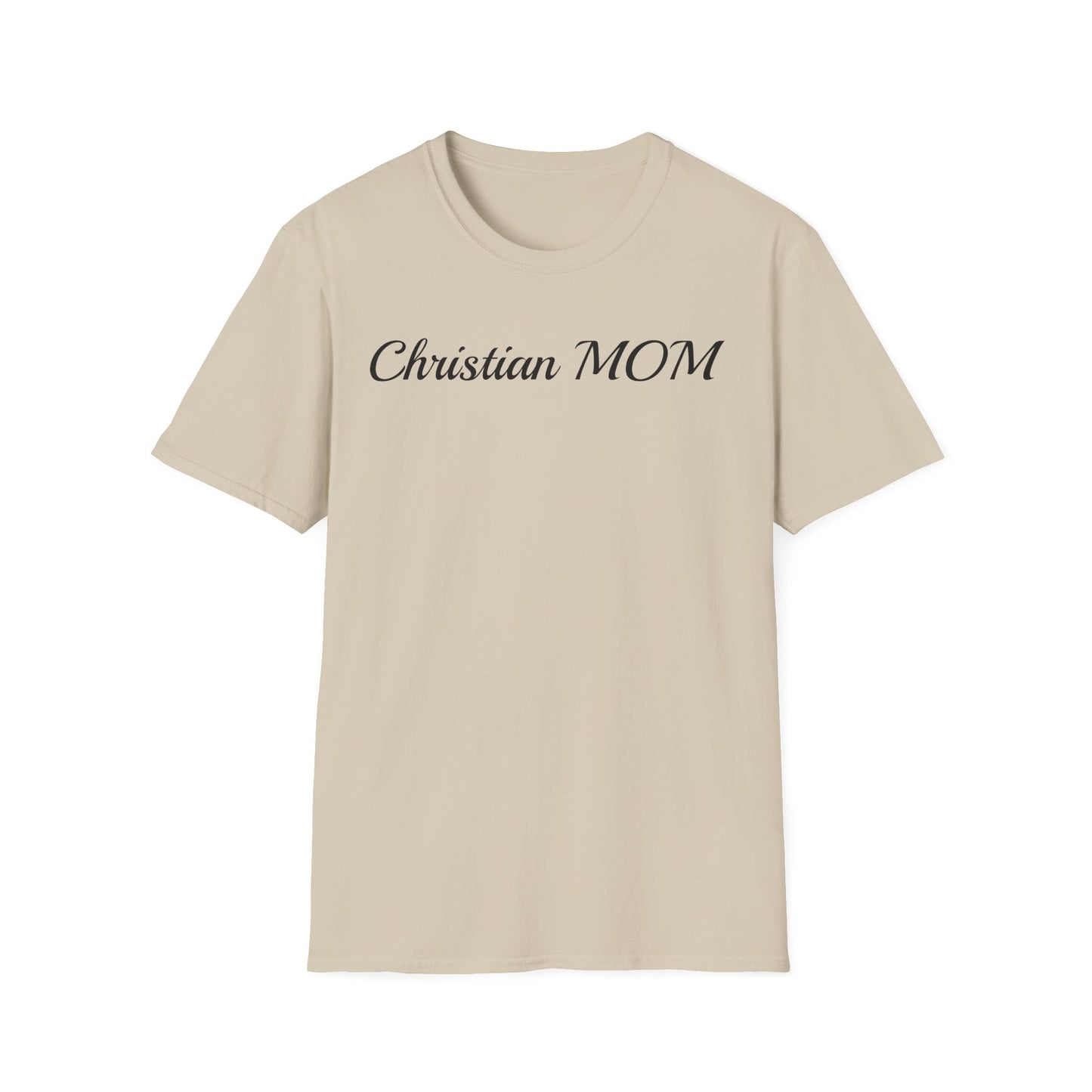 Christian MOM Unisex Softstyle T-Shirt - Faith-Based Gift for Mother's Day