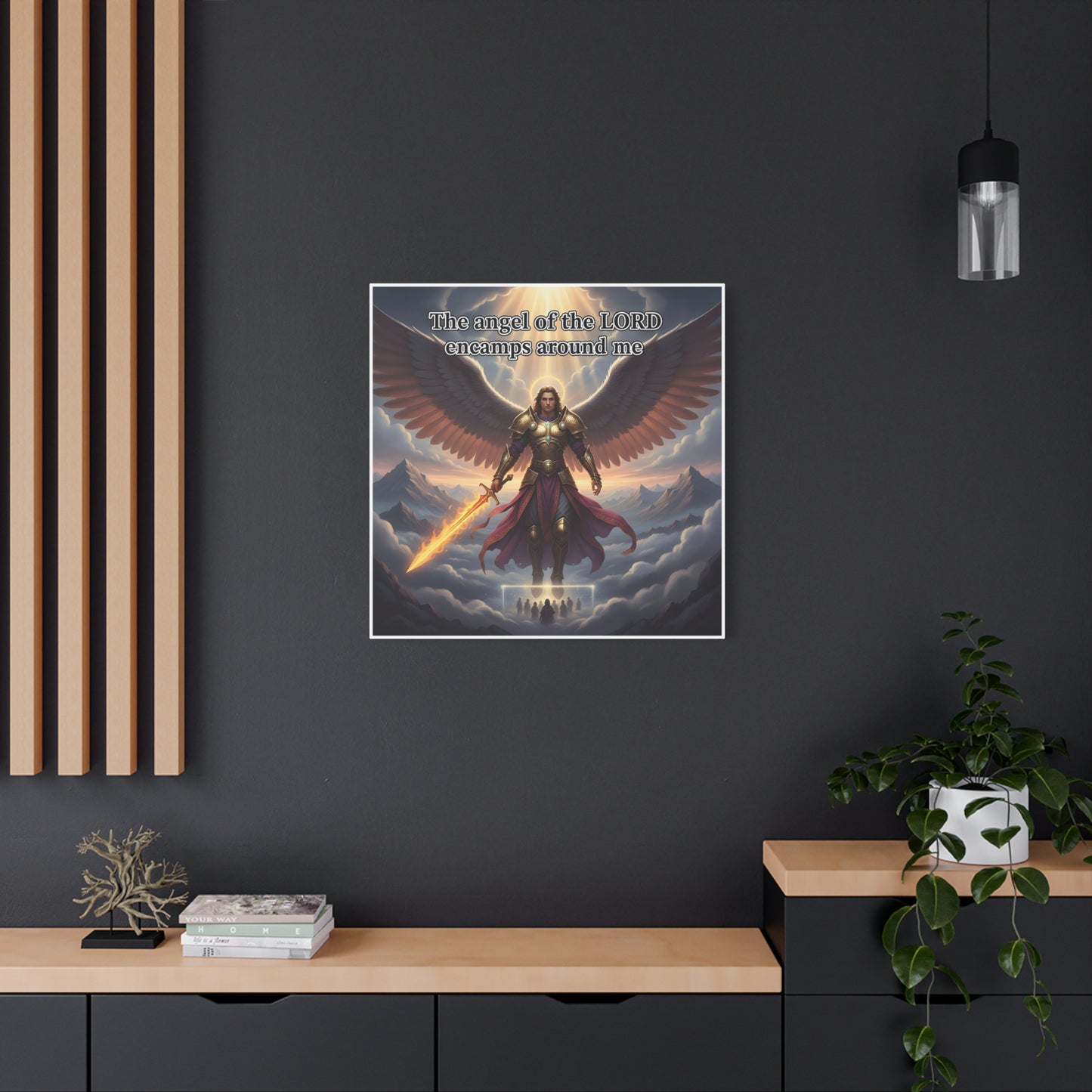 Inspirational Wall Art, Faith Decor, Spiritual Wall Art, Angel Print, Christian Home Decoration, Motivational Artwork, Unique Gift