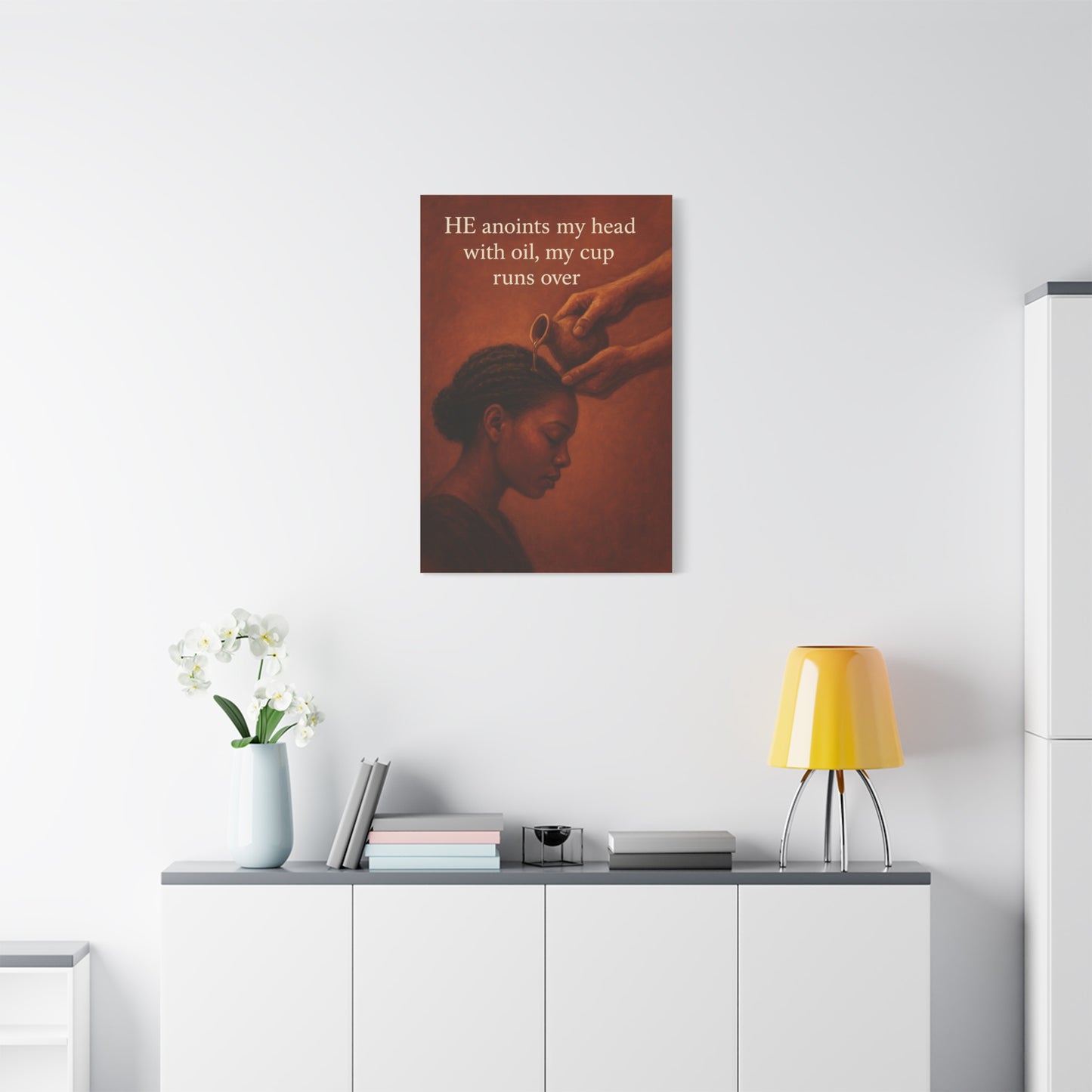 Inspirational Wall Art, Motivational Home Decor, Faith-Based Canvas, Black Women's Empowerment Artwork, Uplifting Quote Decor