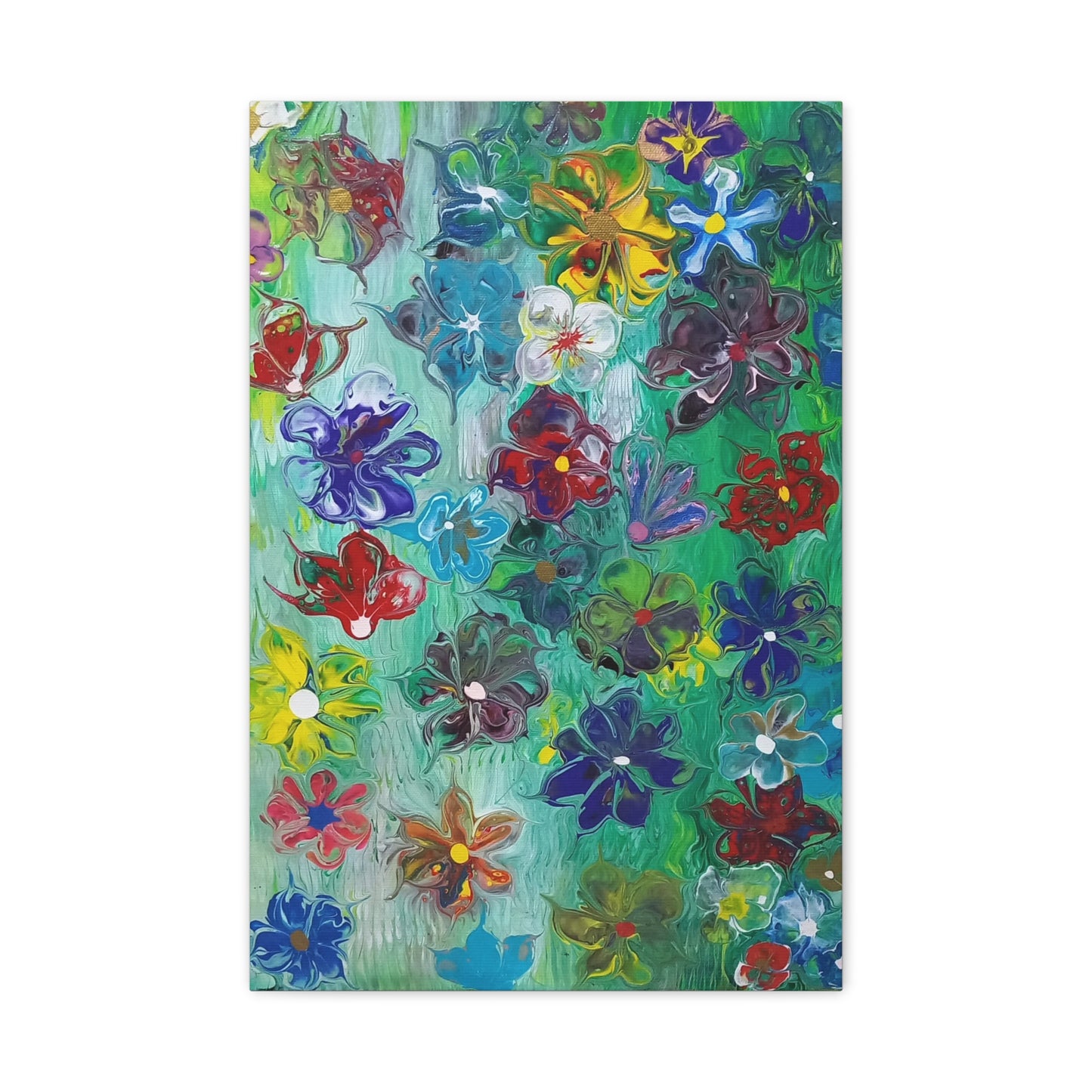 Vibrant Floral Canvas Art - Stretched Matte 1.25"