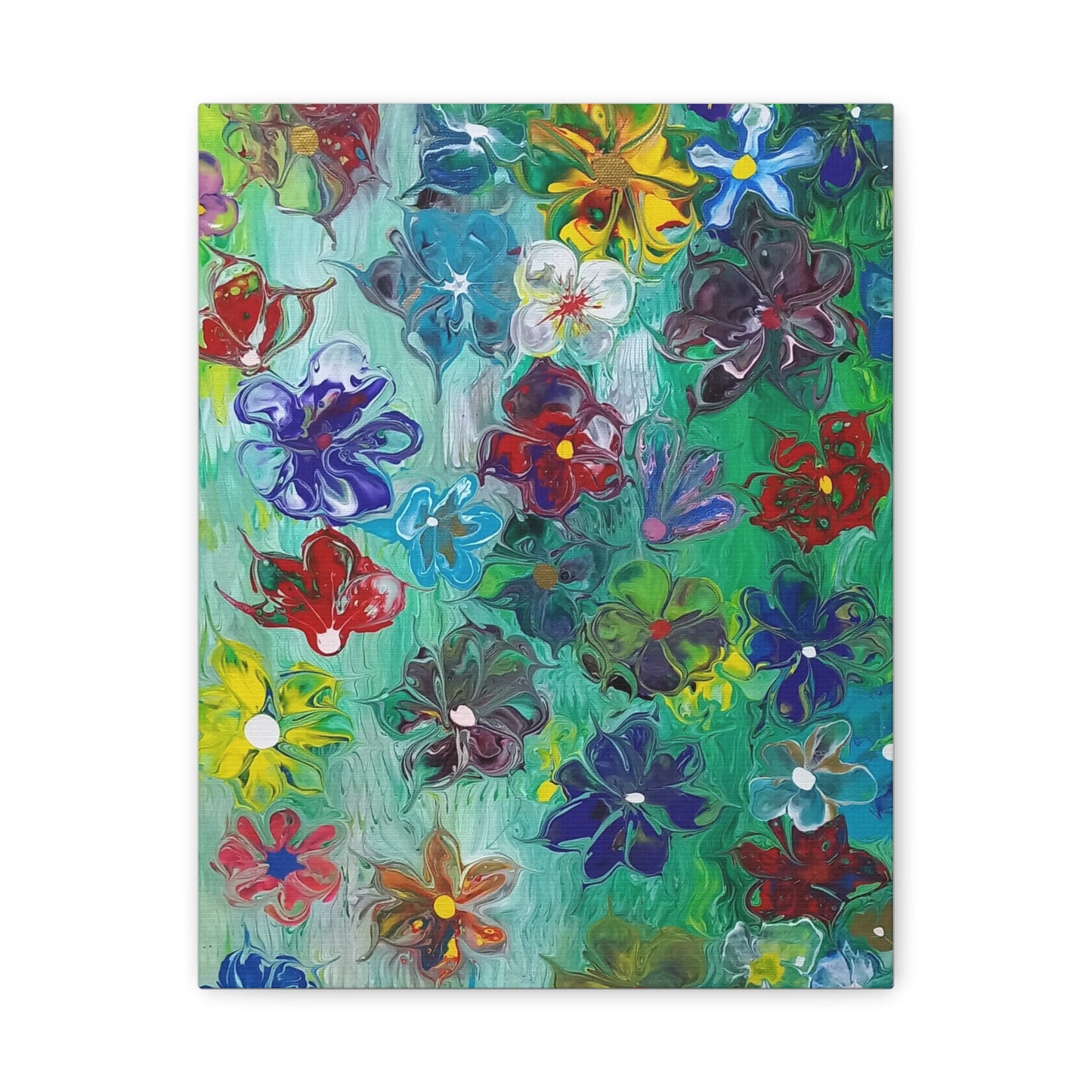 Vibrant Floral Canvas Art - Stretched Matte 1.25"