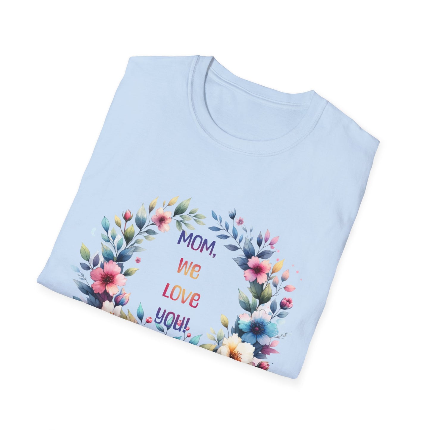 Floral Mom Love T-Shirt | Unisex Softstyle Tee