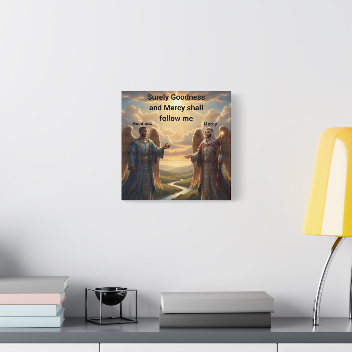 Motivational Wall Art - Inspirational Decor, Home Blessing, Godly Angels Print, Spiritual Gifts, Religious Wall Art