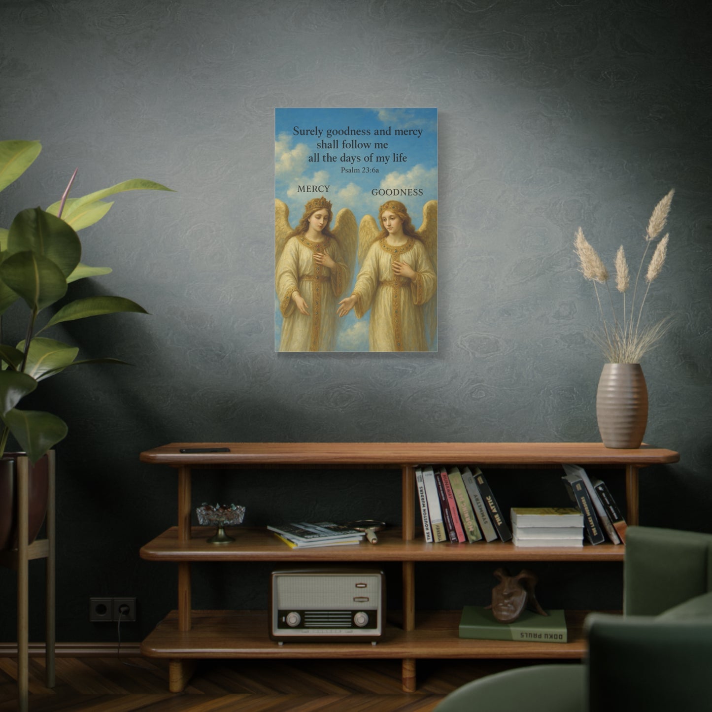 Divine Serenity Canvas Art | Angelic Wall Decor, Spiritual Gift, Home Blessing, Religious Artwork, Inspirational Wall Art