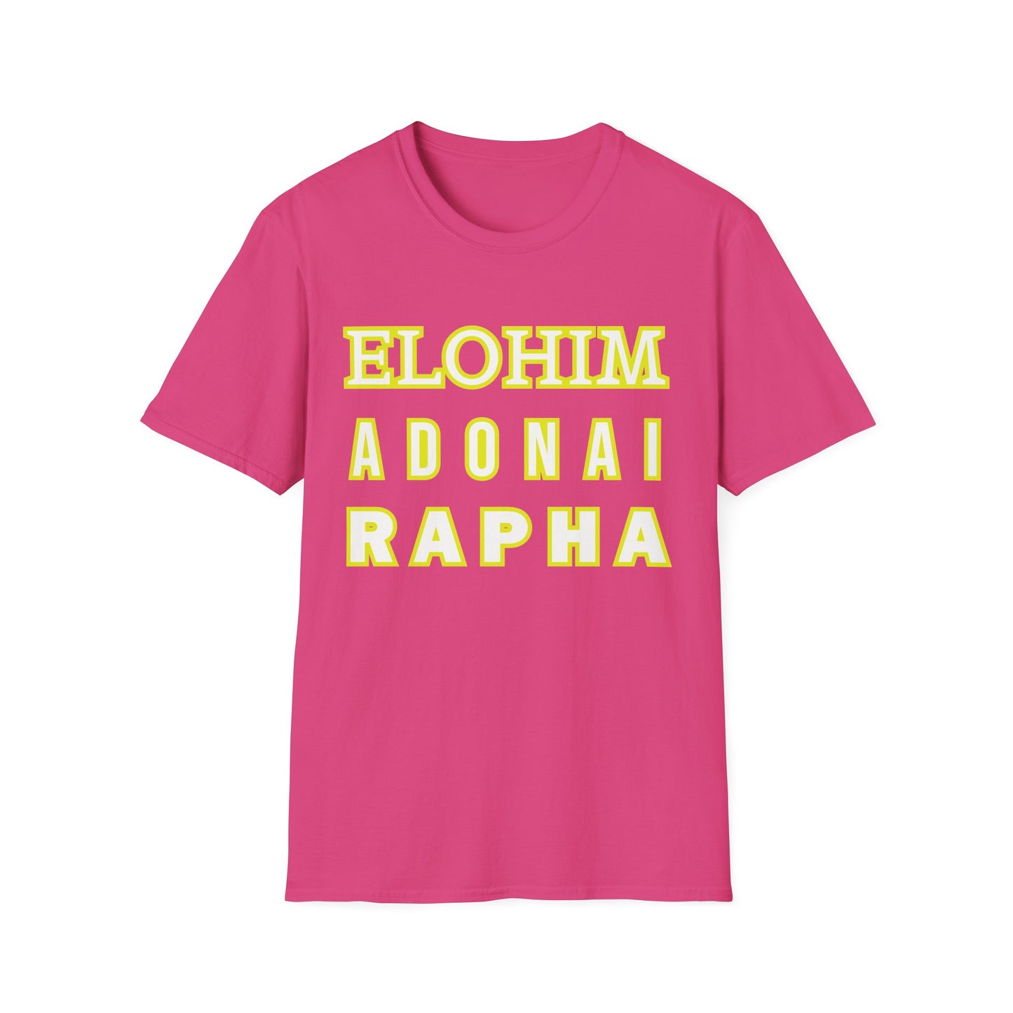 Inspirational Faith T-Shirt - Elohim Adonai Rapha Design