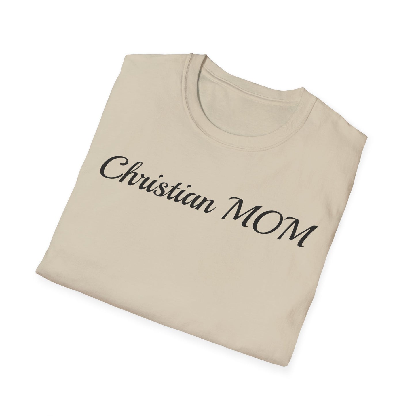 Christian MOM Unisex Softstyle T-Shirt - Faith-Based Gift for Mother's Day