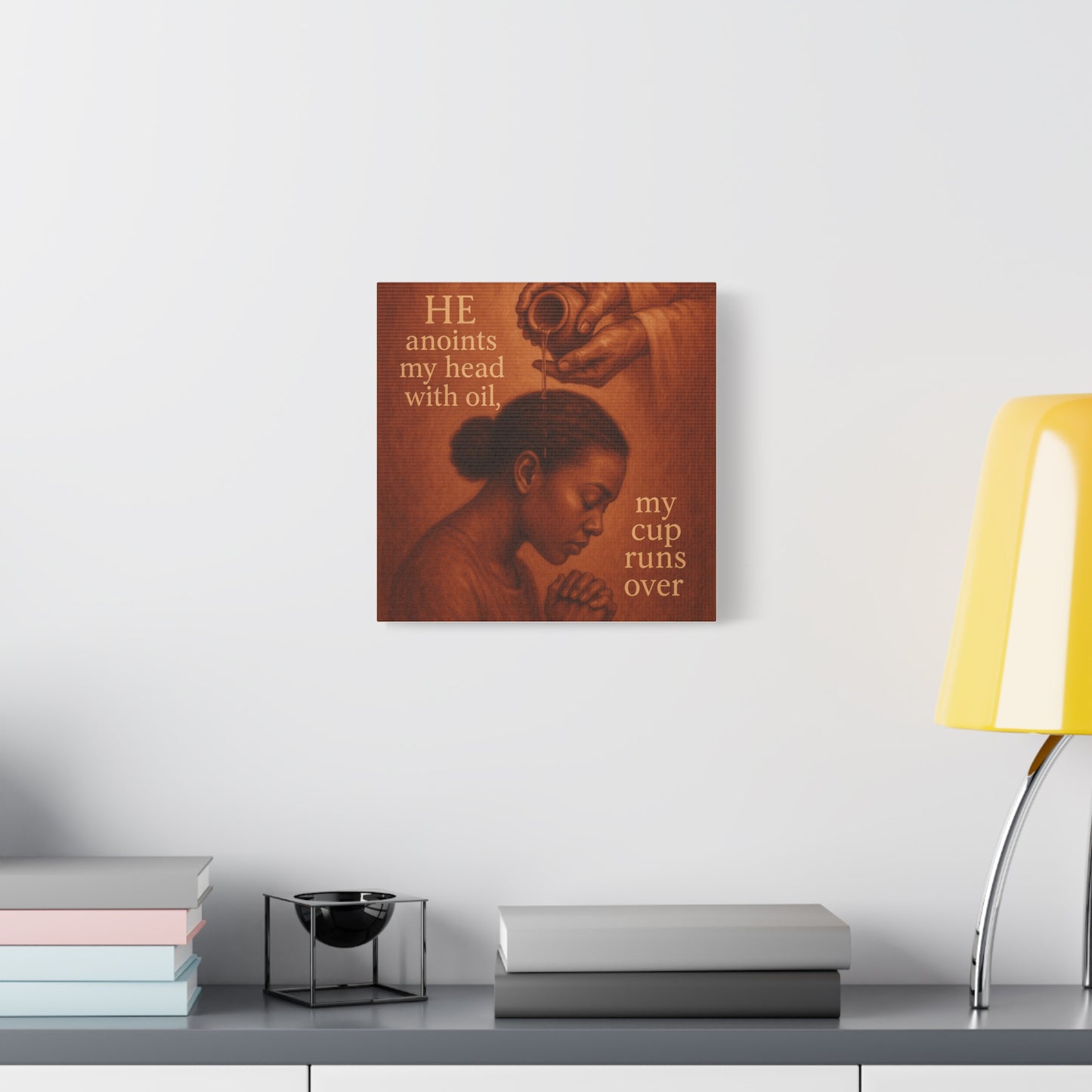 Christian African American Wall Art, Bible Verse Inspired