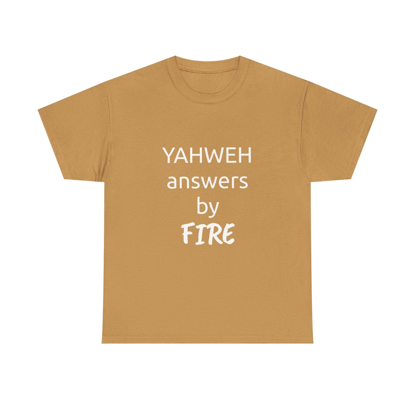 YAHWEH answers by fire