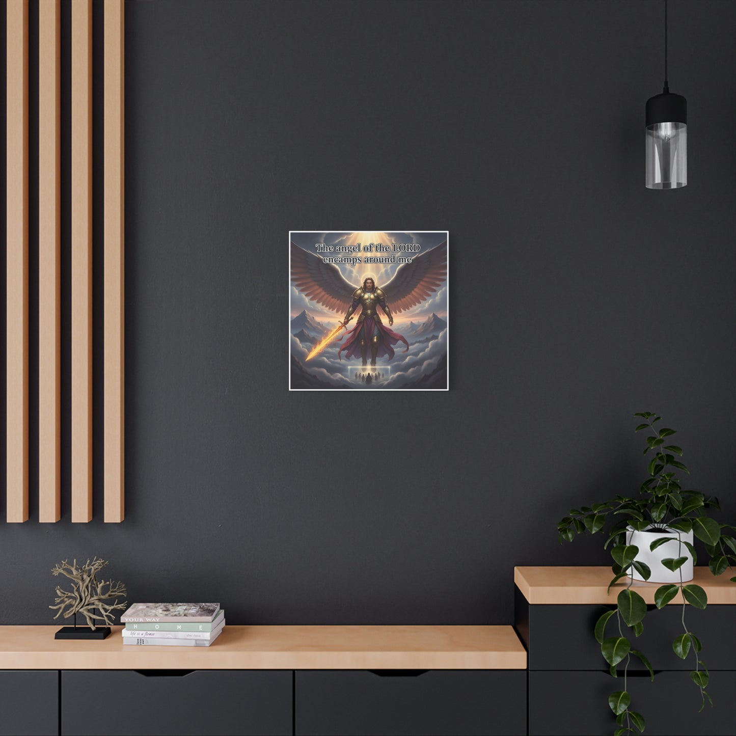 Inspirational Wall Art, Faith Decor, Spiritual Wall Art, Angel Print, Christian Home Decoration, Motivational Artwork, Unique Gift