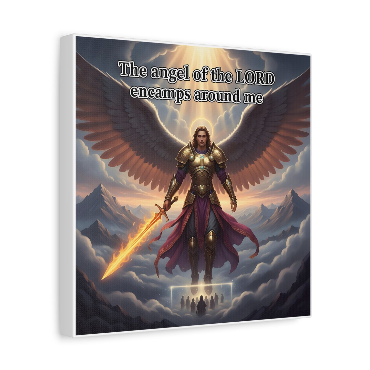 Inspirational Wall Art, Faith Decor, Spiritual Wall Art, Angel Print, Christian Home Decoration, Motivational Artwork, Unique Gift