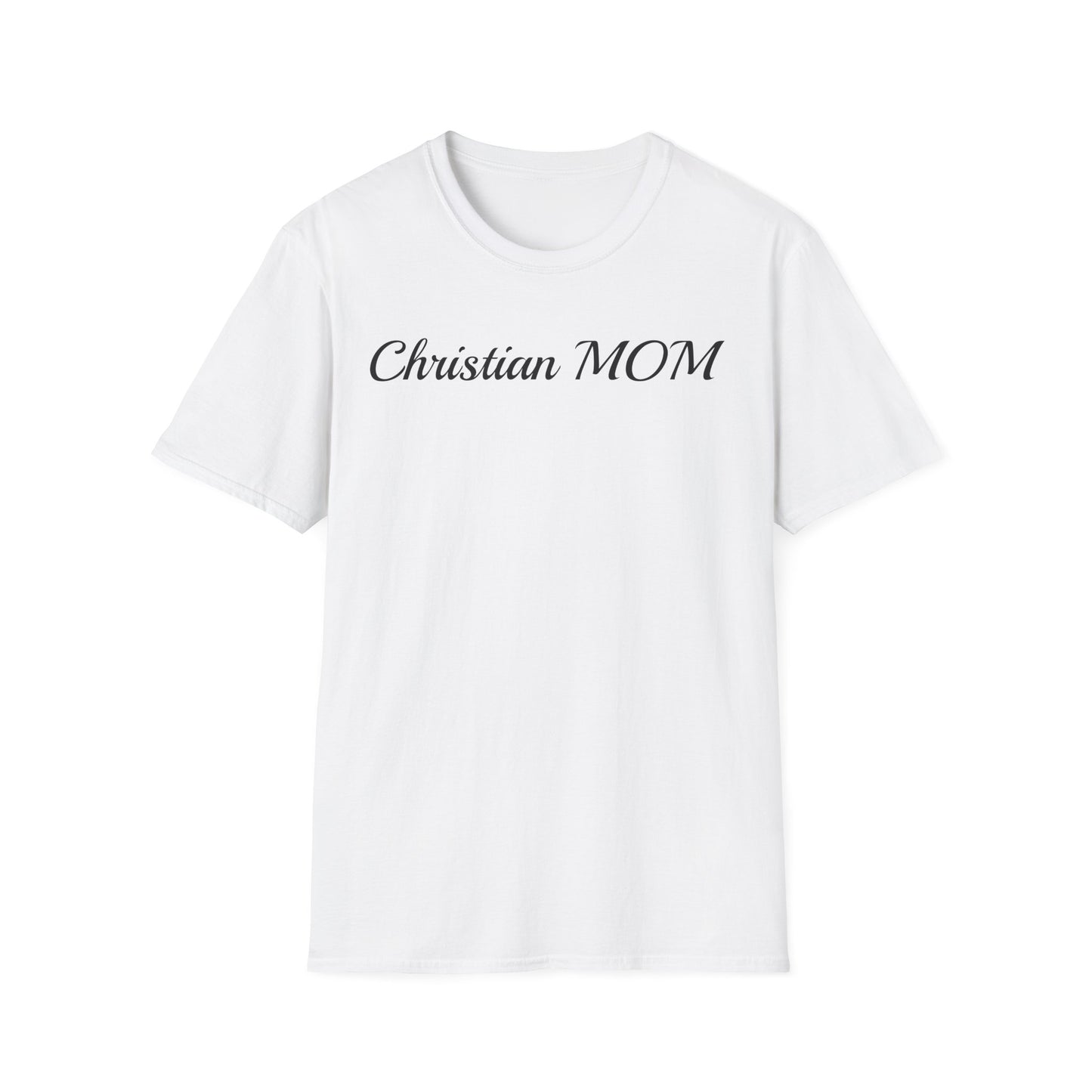 Christian MOM Unisex Softstyle T-Shirt - Faith-Based Gift for Mother's Day