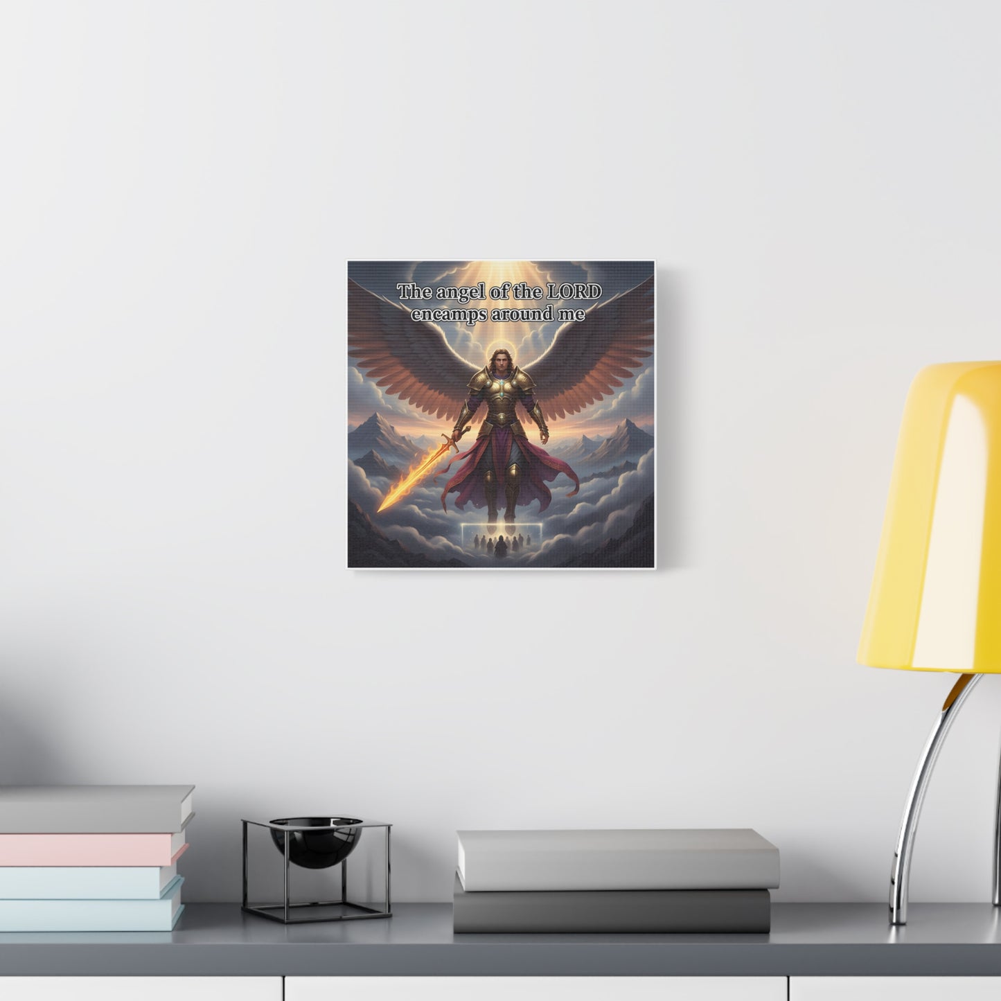 Inspirational Wall Art, Faith Decor, Spiritual Wall Art, Angel Print, Christian Home Decoration, Motivational Artwork, Unique Gift