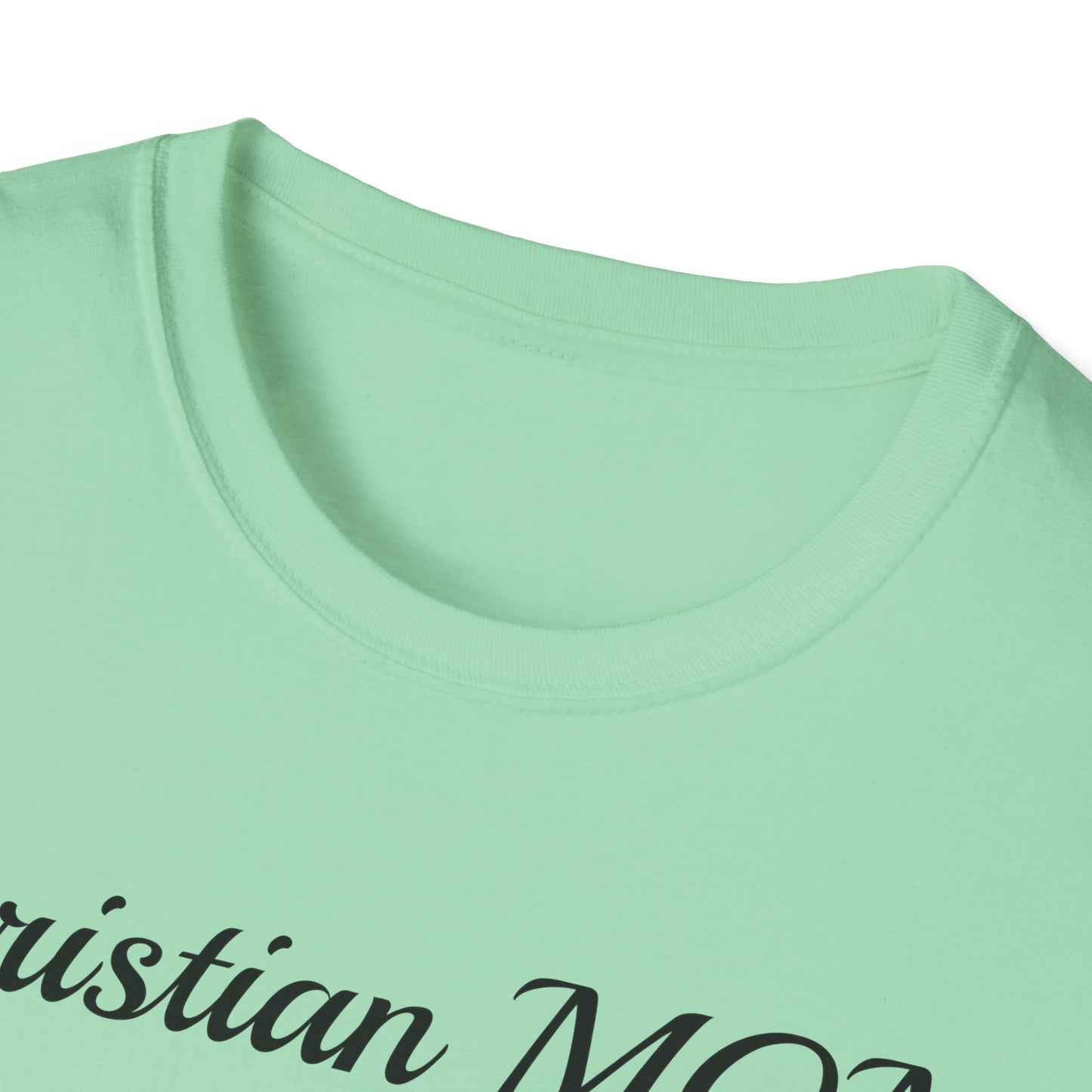 Christian MOM Unisex Softstyle T-Shirt - Faith-Based Gift for Mother's Day