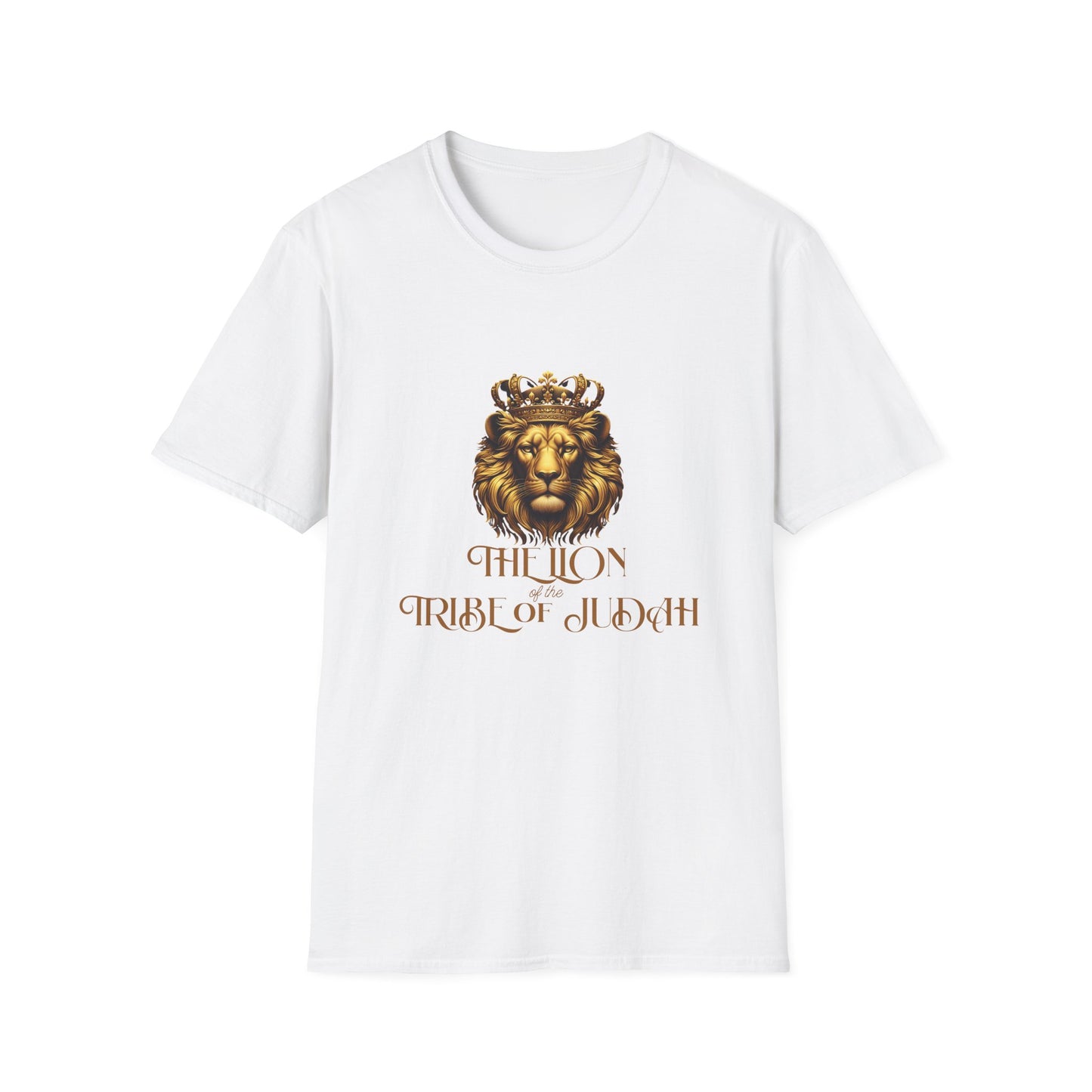 Lion Tribe of Judah Unisex Softstyle T-Shirt - Bold Graphic Tee for Spiritual & Cultural Celebration