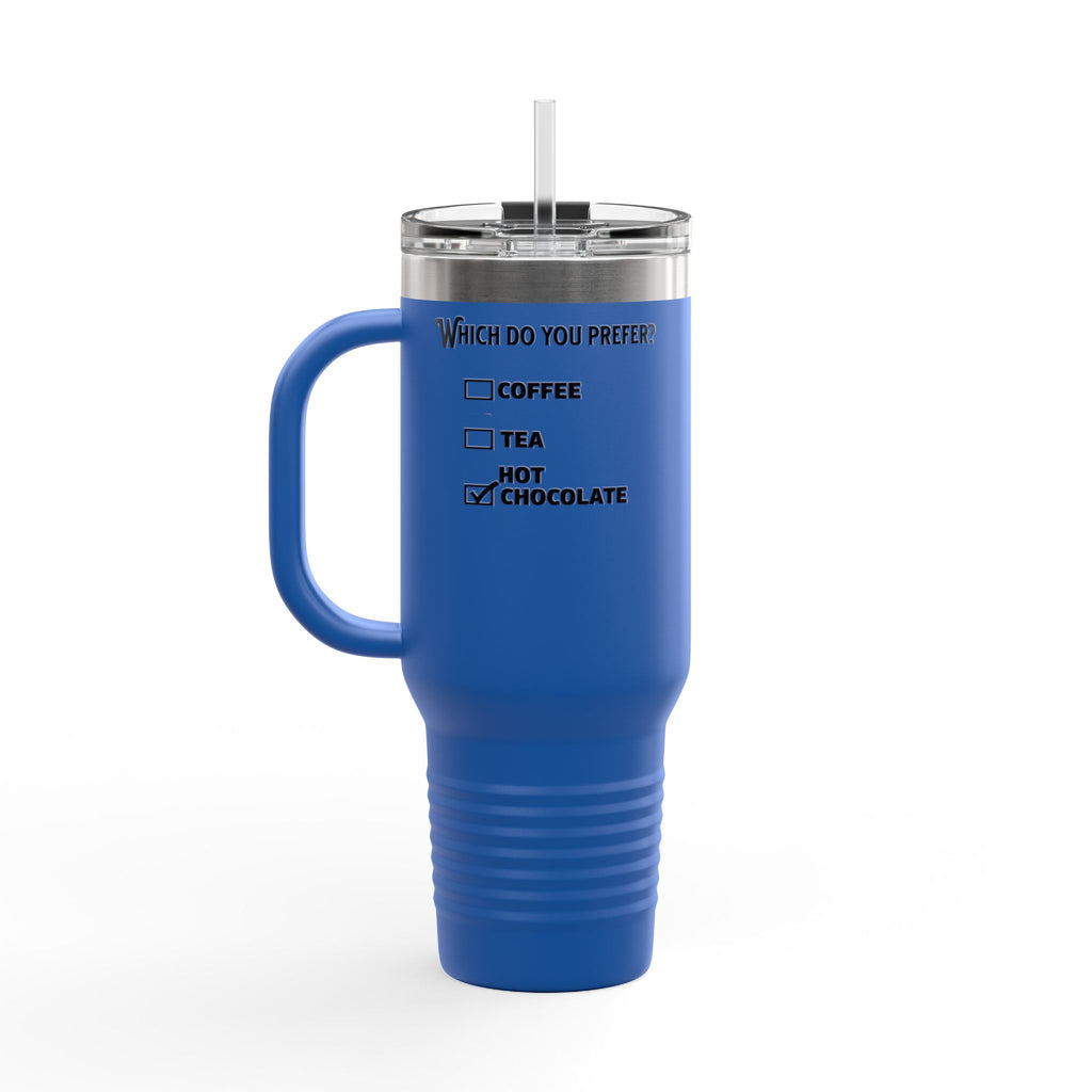 Insulated Travel Mug - 40oz Hot Drink Choice with Straw - Perfect for Coffee, Tea & Hot Chocolate Lovers