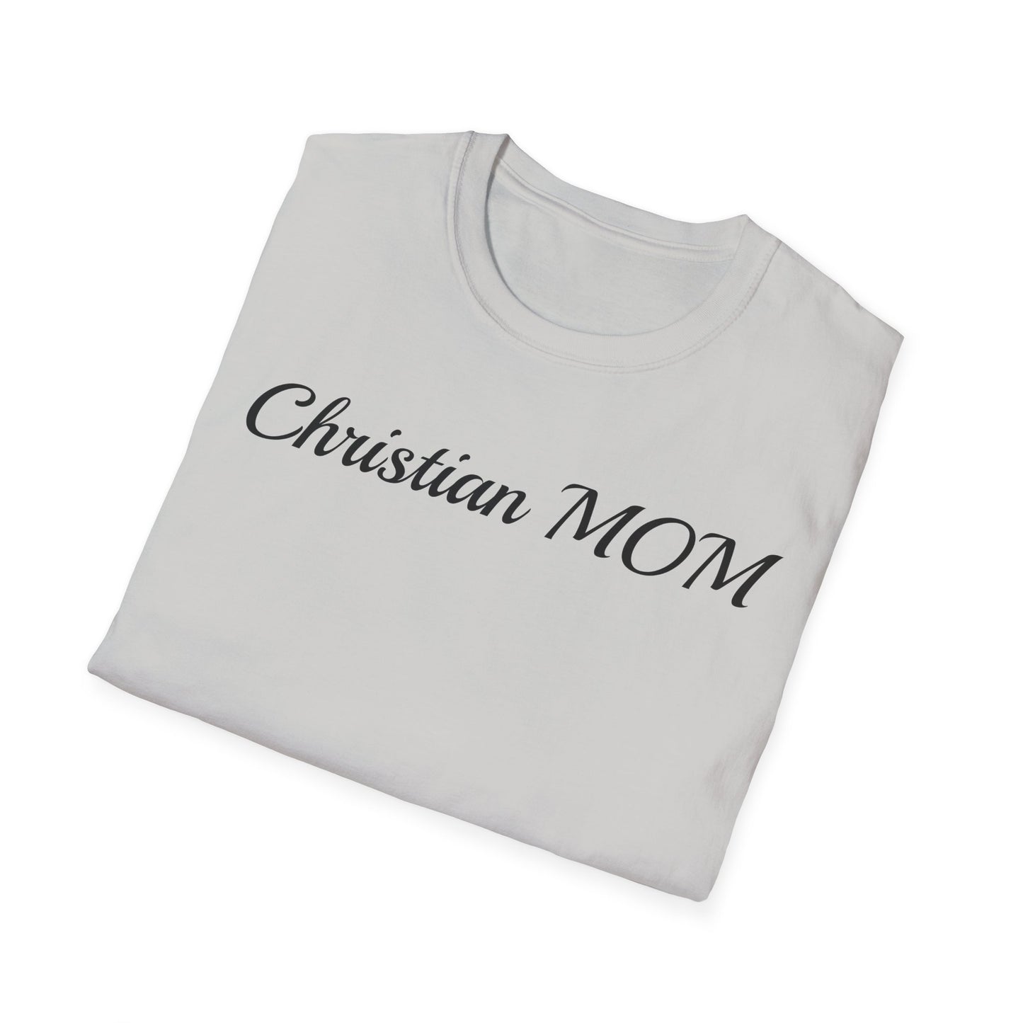 Christian MOM Unisex Softstyle T-Shirt - Faith-Based Gift for Mother's Day