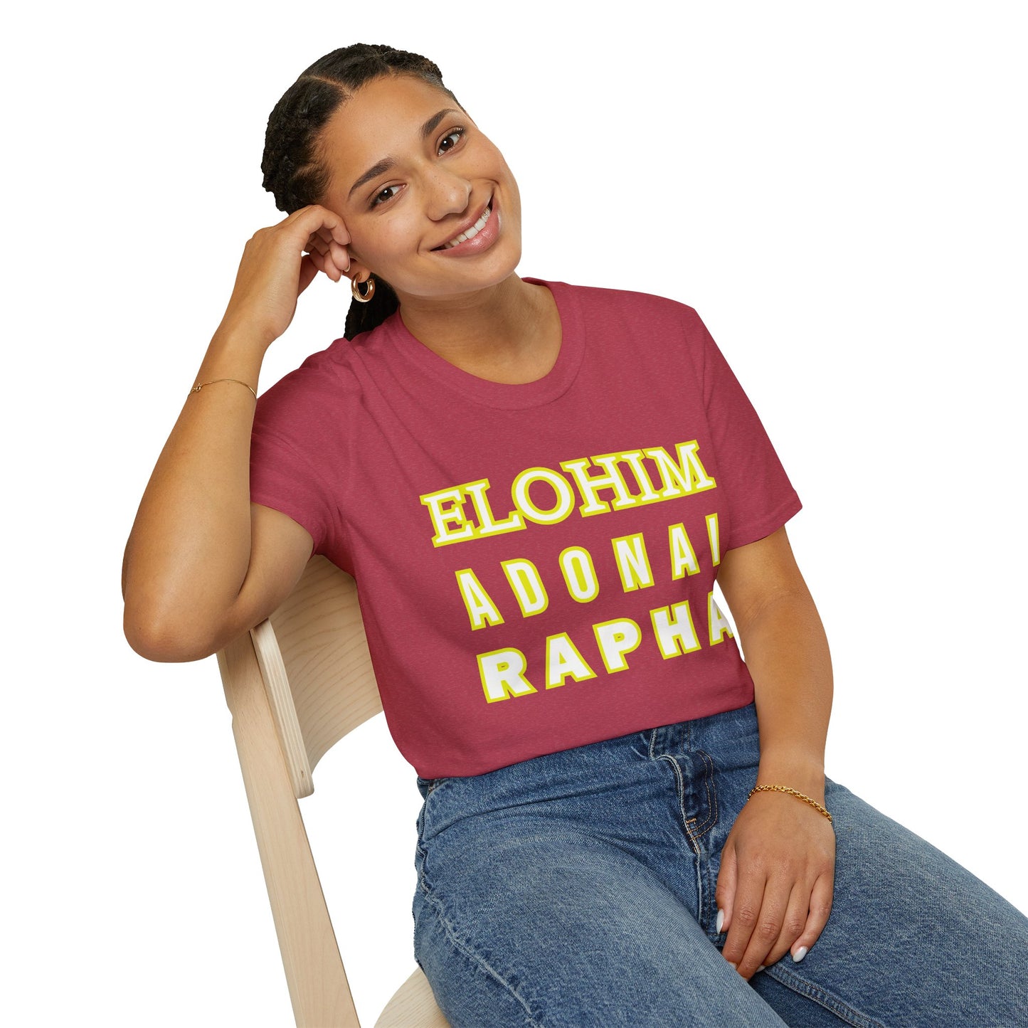 Inspirational Faith T-Shirt - Elohim Adonai Rapha Design