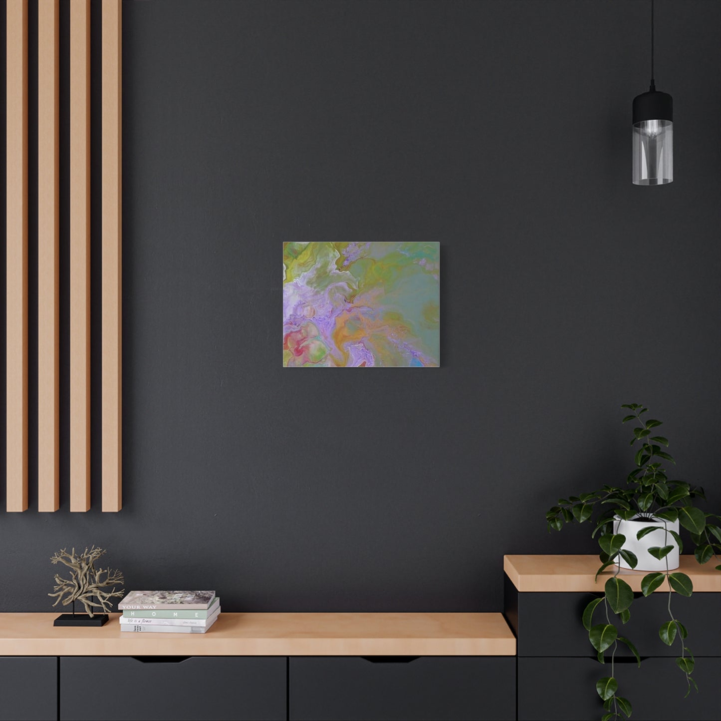 "Stepping into Greatness" Acrylic pour painting - Canvas Wall Art