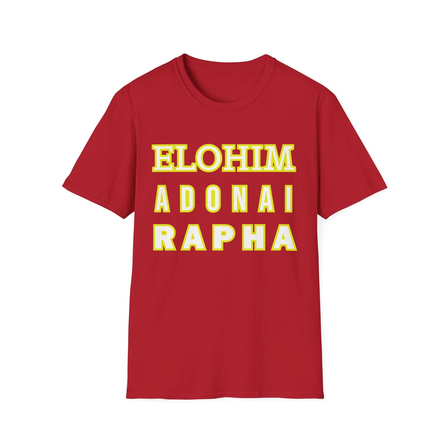 Inspirational Faith T-Shirt - Elohim Adonai Rapha Design