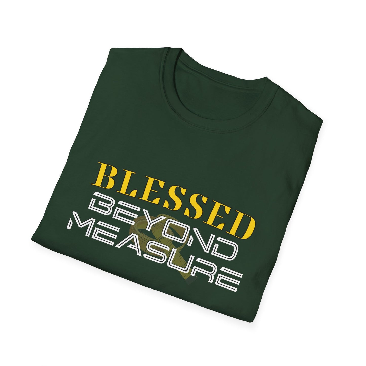 Blessed Beyone Measure Inspirational Tee can be a gift for self or someone special.