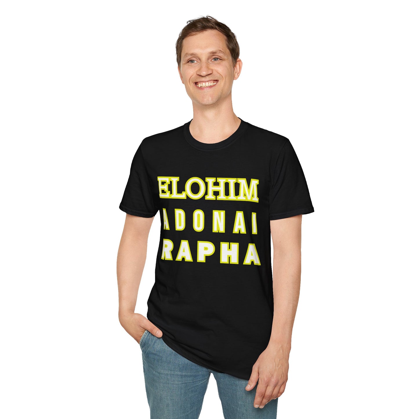 Inspirational Faith T-Shirt - Elohim Adonai Rapha Design