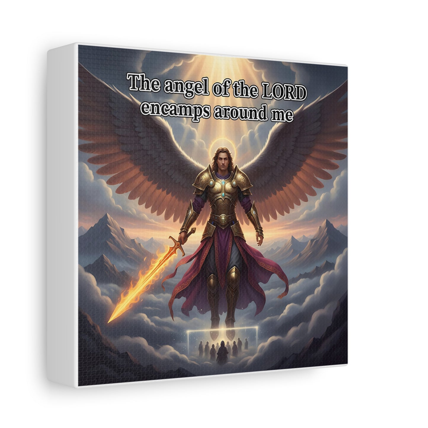 Inspirational Wall Art, Faith Decor, Spiritual Wall Art, Angel Print, Christian Home Decoration, Motivational Artwork, Unique Gift
