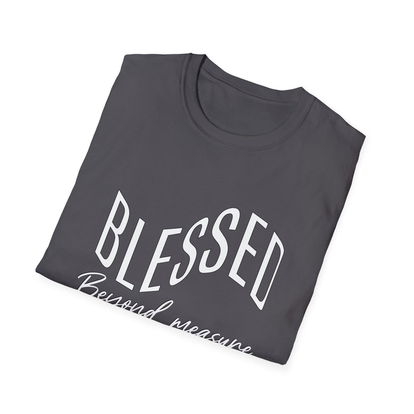 BLESSED Beyond Measure Inspirational Tee can be a gift for self or someone special.
