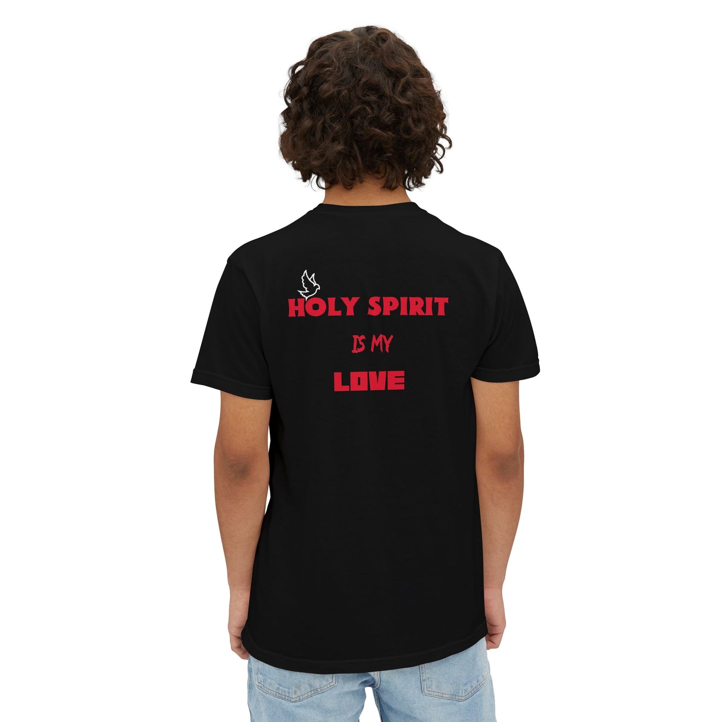 Unisex Garment-Dyed Pocket T-Shirt - 'Holy Spirit Is My Love'