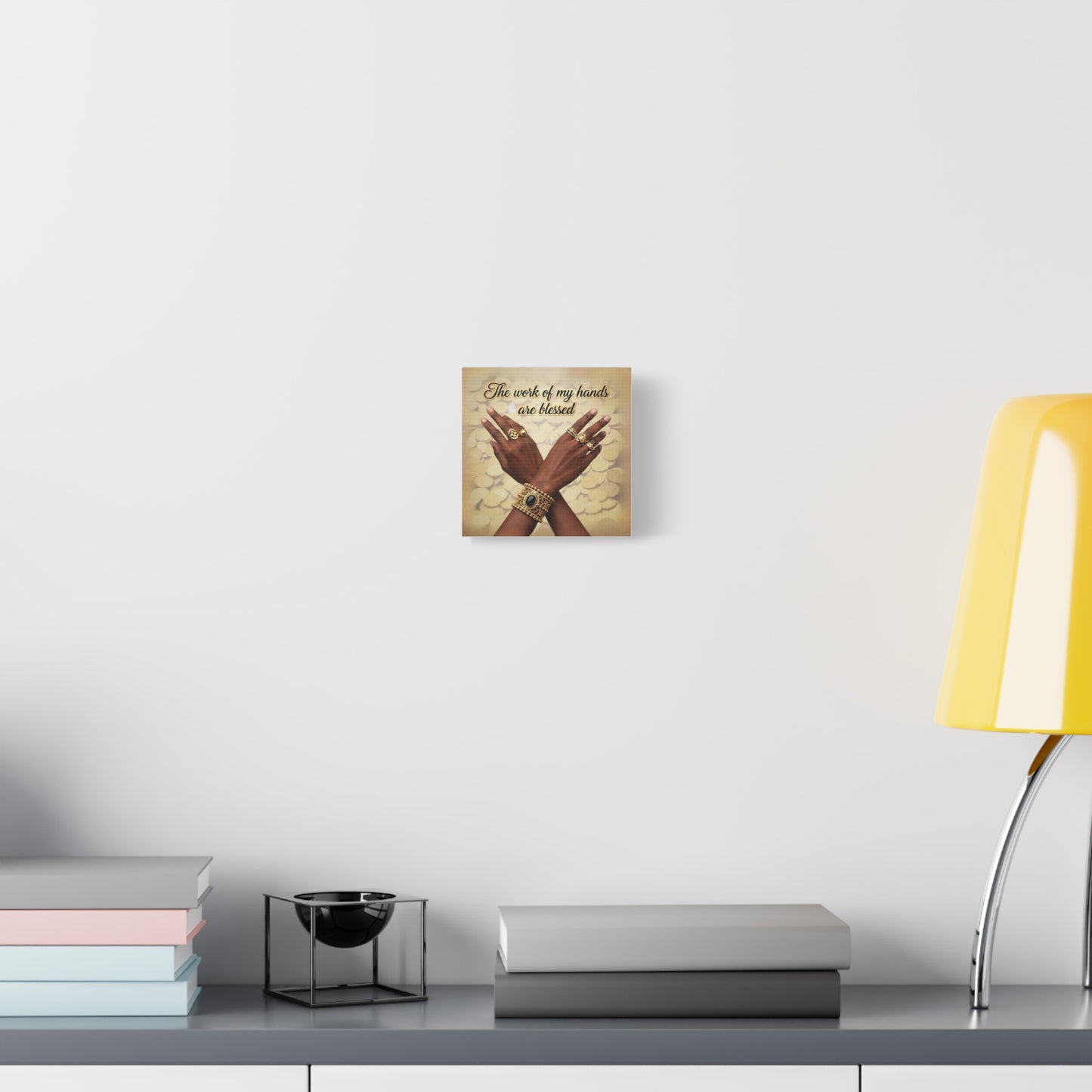 Blessed Hands Canvas Art, Inspirational Wall Decor, Home Office Decor, Unique Gift for Him or Her, Motivational Wall Art