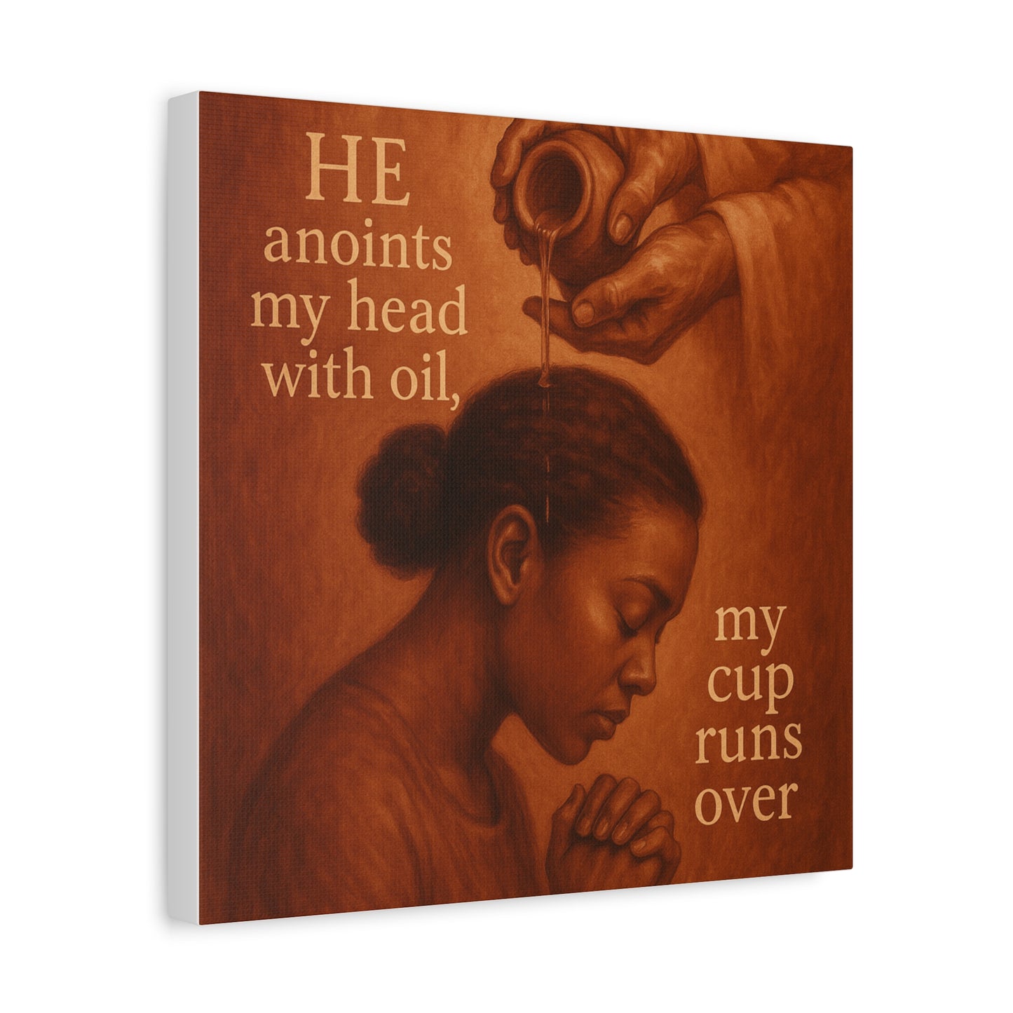 Christian African American Wall Art, Bible Verse Inspired