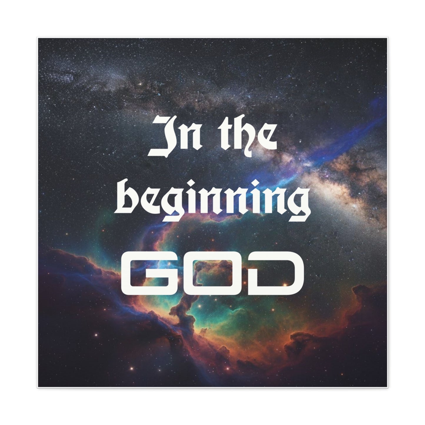 Cosmic Wall Art Canvas, Spiritual Home Decor, Inspirational Gift, Galaxy Artwork, Modern Christian Decor, Motivational Wall Art