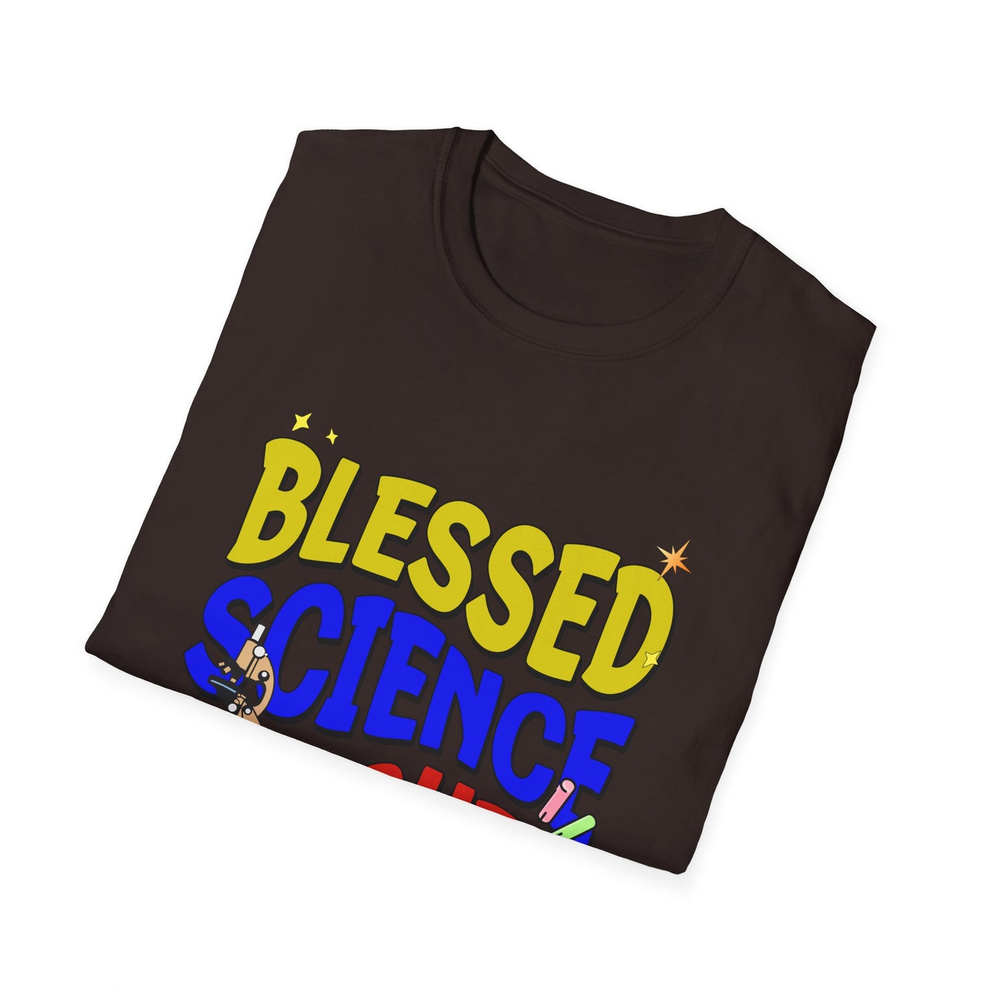 Blessed Science Teacher Colorful and Creative Tee can be a gift for self or someone special.