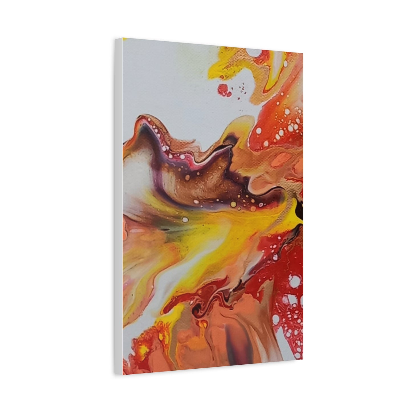 Abstract Acrylic pour painting - Art Canvas Print - TRIPTYCH - Colorful Fluid Design