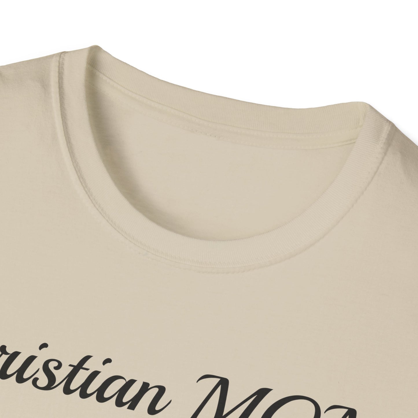 Christian MOM Unisex Softstyle T-Shirt - Faith-Based Gift for Mother's Day