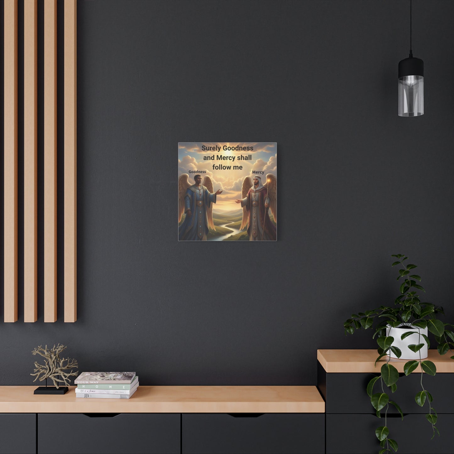 Motivational Wall Art - Inspirational Decor, Home Blessing, Godly Angels Print, Spiritual Gifts, Religious Wall Art