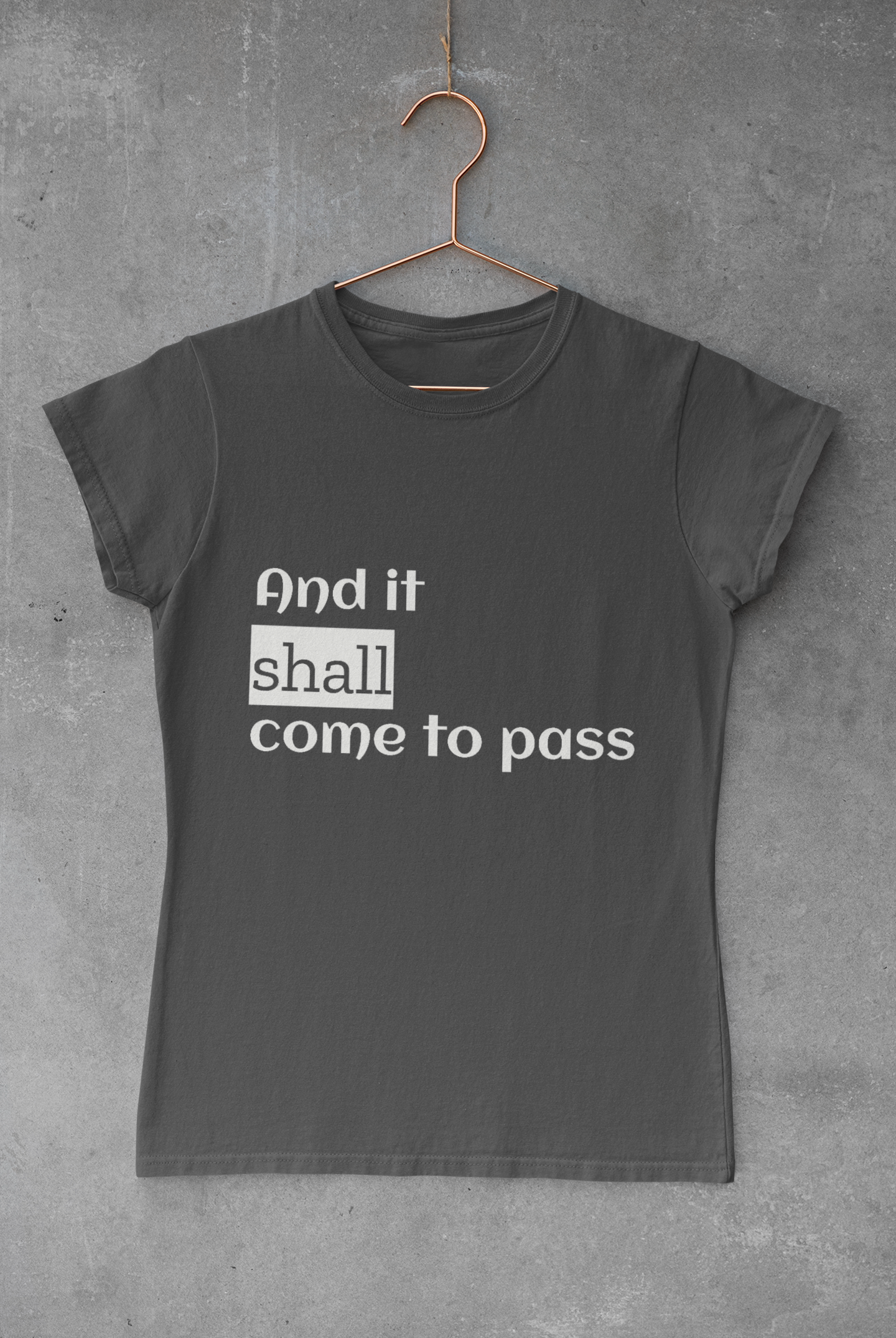 Inspirational Unisex Heavy Cotton Tee - 'And it shall come to pass'
