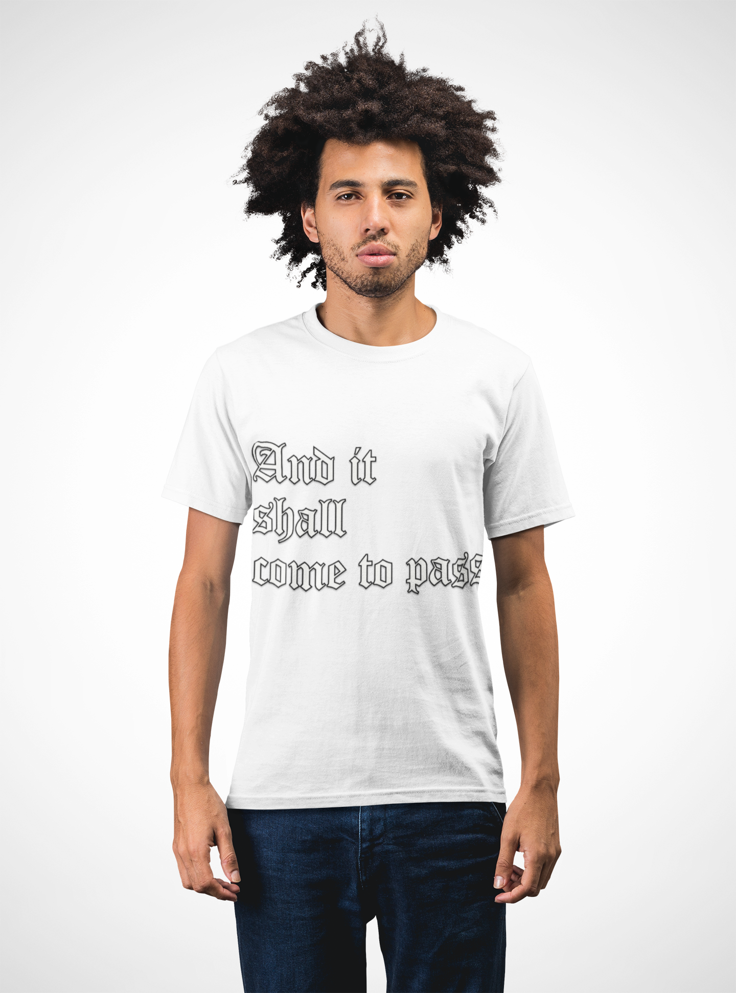 Inspirational Quote Unisex Short Sleeve Tee - "And It Shall Come to Pass"