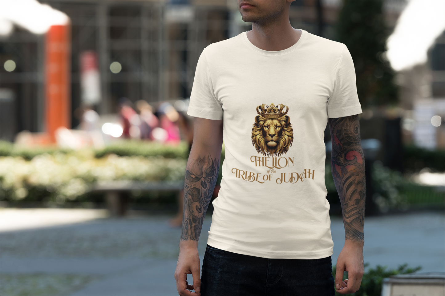 Lion Tribe of Judah Unisex Softstyle T-Shirt - Bold Graphic Tee for Spiritual & Cultural Celebration